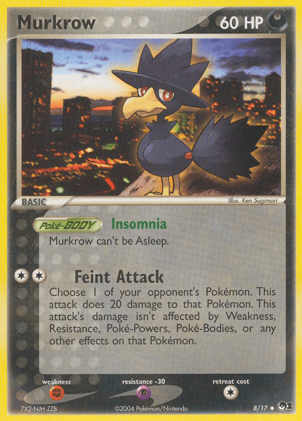 Carta Murkrow 8/17 do set POP Series 1 — Pokémon TCG | Bynx