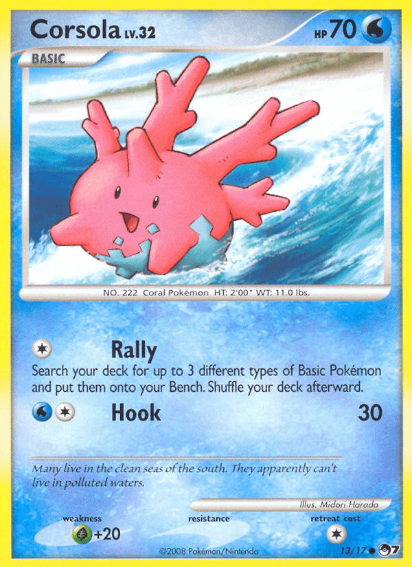 Carta Corsola 13/17 do set POP Series 7 — Pokémon TCG | Bynx