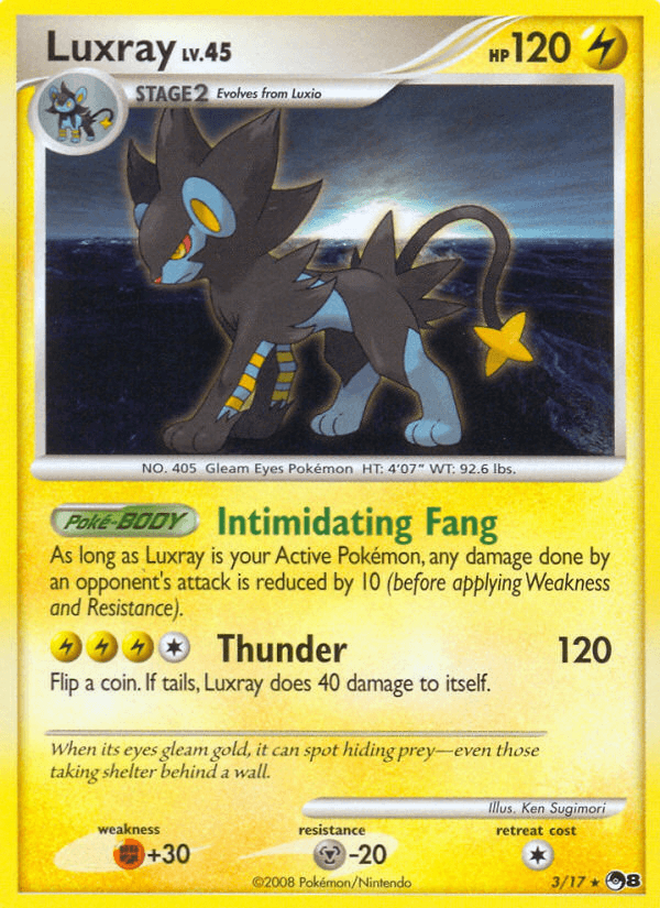 Carta Luxray 3/17 do set POP Series 8 — Pokémon TCG | Bynx