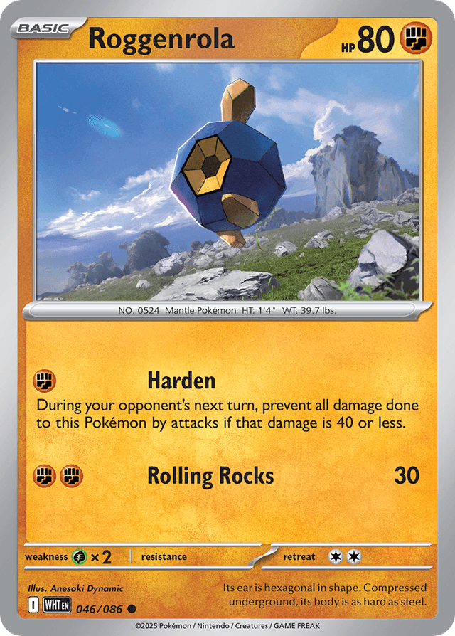Carta Roggenrola 46/86 do set White Flare — Pokémon TCG | Bynx