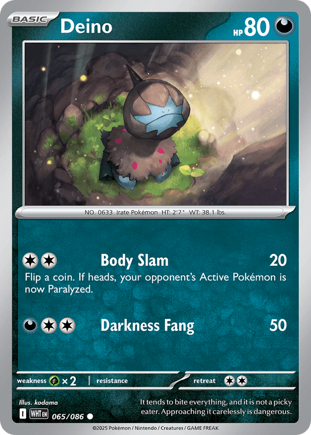 Carta Deino 65/86 do set White Flare — Pokémon TCG | Bynx