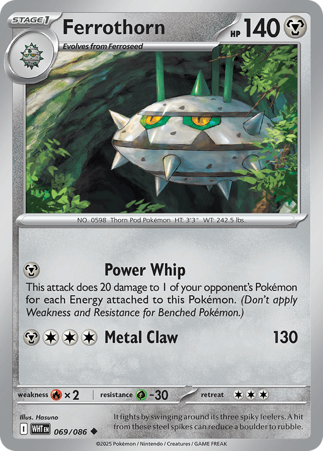 Carta Ferrothorn 69/86 do set White Flare — Pokémon TCG | Bynx