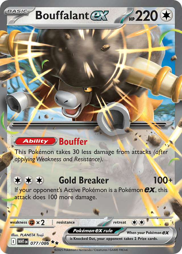 Carta Bouffalant ex 77/86 do set White Flare — Pokémon TCG | Bynx