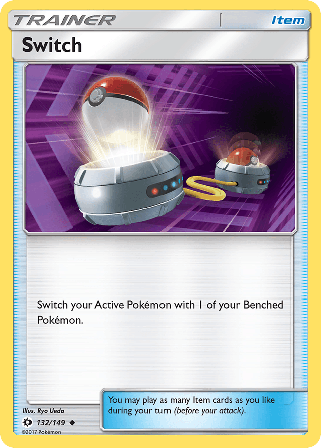 Carta Switch 132/149 do set Sun & Moon — Pokémon TCG | Bynx