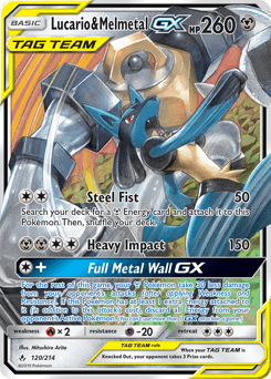 Lucario & Melmetal-GX 120 — Unbroken Bonds