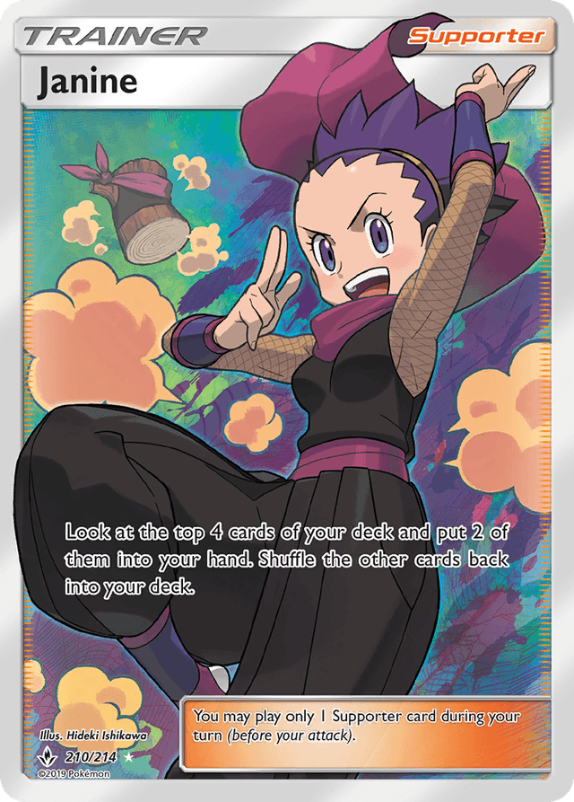 Carta Janine 210/214 do set Unbroken Bonds — Pokémon TCG | Bynx
