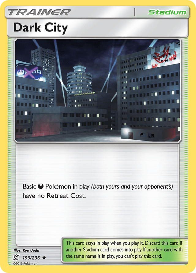 Carta Dark City 193/236 do set Unified Minds — Pokémon TCG | Bynx