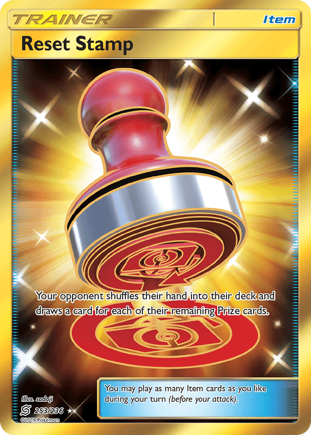 Carta Reset Stamp 253/236 do set Unified Minds — Pokémon TCG | Bynx