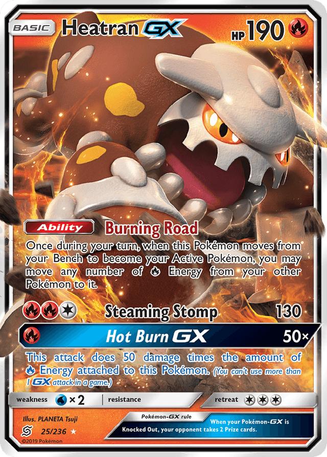 Carta Heatran-GX 25/236 do set Unified Minds — Pokémon TCG | Bynx