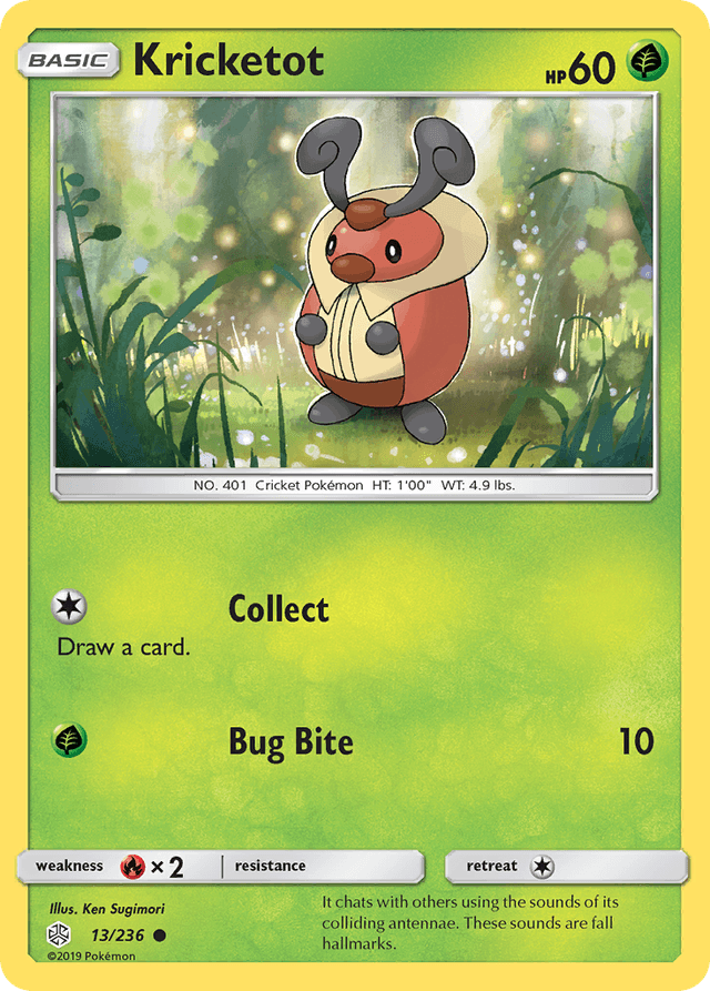 Carta Kricketot 13/236 do set Cosmic Eclipse — Pokémon TCG | Bynx
