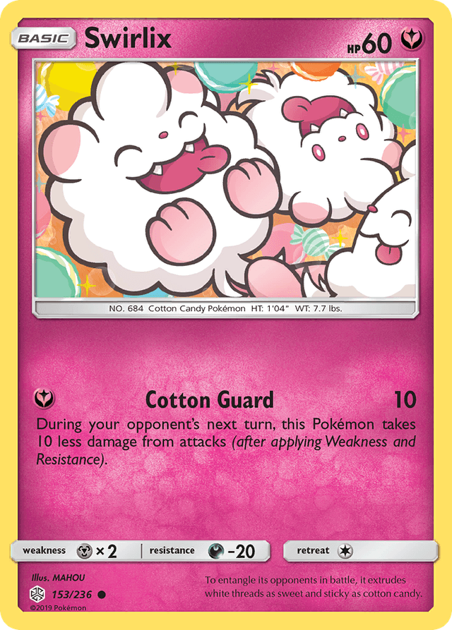 Carta Swirlix 153/236 do set Cosmic Eclipse — Pokémon TCG | Bynx
