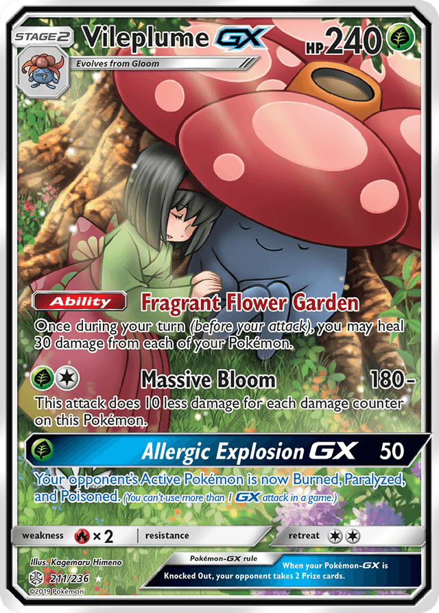 Carta Vileplume-GX 211/236 do set Cosmic Eclipse — Pokémon TCG | Bynx