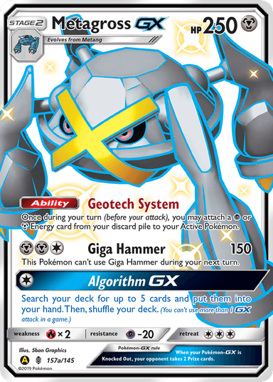 Carta Metagross-GX 157a/145 do set Guardians Rising — Pokémon TCG | Bynx