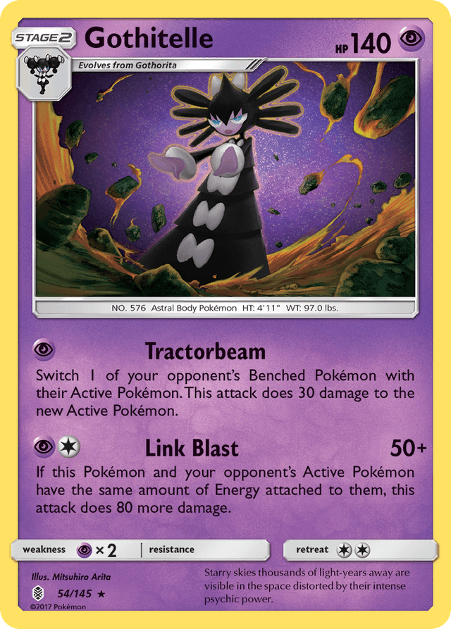 Carta Gothitelle 54/145 do set Guardians Rising — Pokémon TCG | Bynx