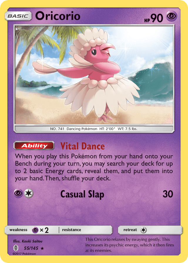 Carta Oricorio 55/145 do set Guardians Rising — Pokémon TCG | Bynx