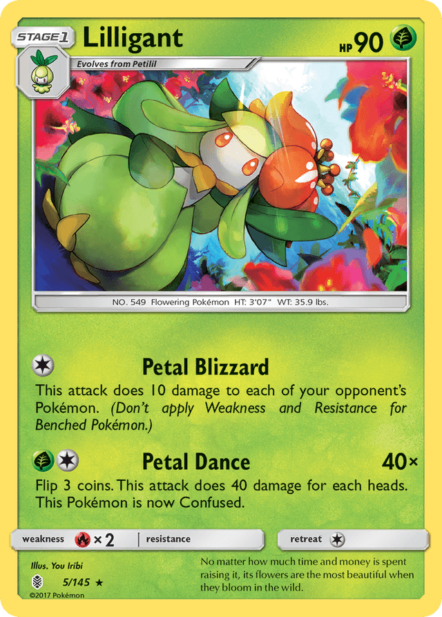 Carta Lilligant 5/145 do set Guardians Rising — Pokémon TCG | Bynx