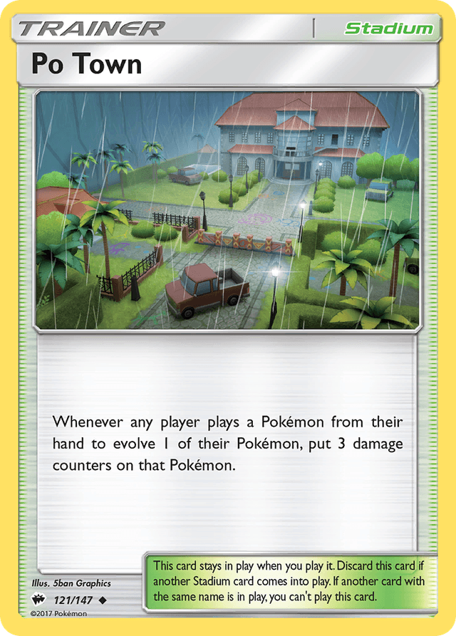 Carta Po Town 121/147 do set Burning Shadows — Pokémon TCG | Bynx