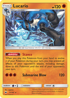 Lucario 71 — Burning Shadows