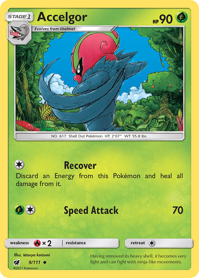 Carta Accelgor 9/111 do set Crimson Invasion — Pokémon TCG | Bynx