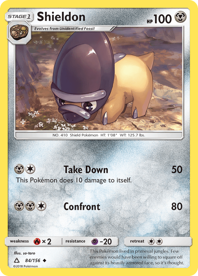 Carta Shieldon 84/156 do set Ultra Prism — Pokémon TCG | Bynx