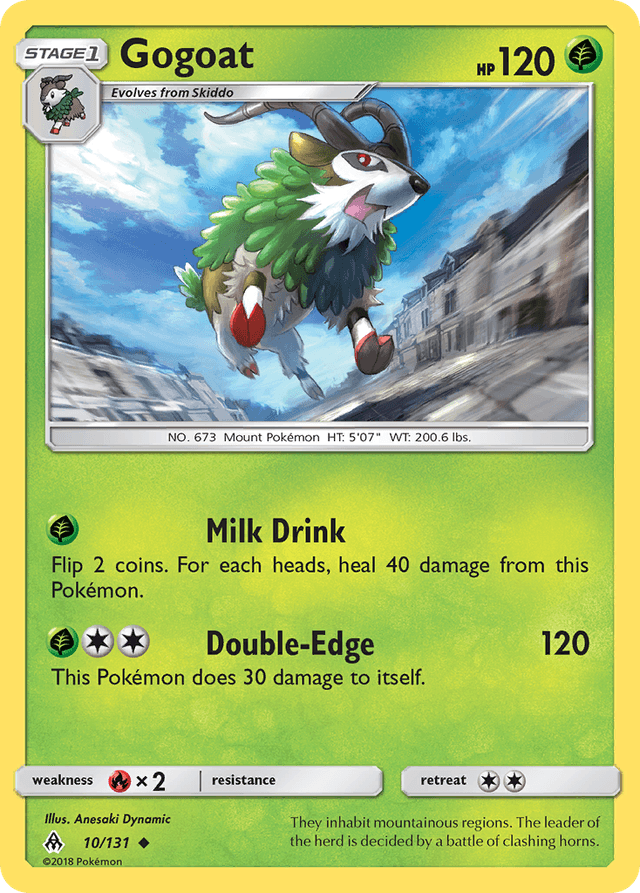 Carta Gogoat 10/131 do set Forbidden Light — Pokémon TCG | Bynx