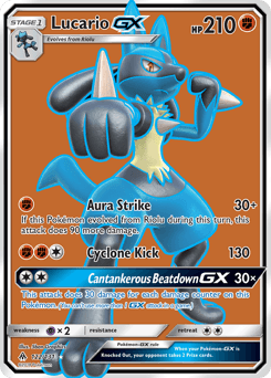 Lucario-GX 122 — Forbidden Light
