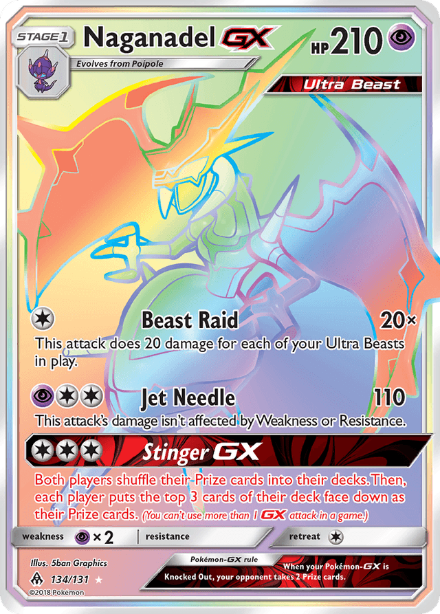 Carta Naganadel-GX 134/131 do set Forbidden Light — Pokémon TCG | Bynx
