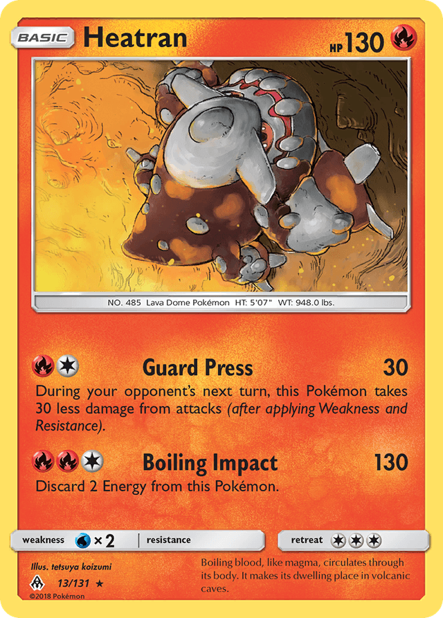 Carta Heatran 13/131 do set Forbidden Light — Pokémon TCG | Bynx