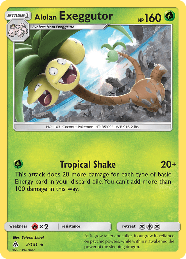 Carta Alolan Exeggutor 2/131 do set Forbidden Light — Pokémon TCG | Bynx