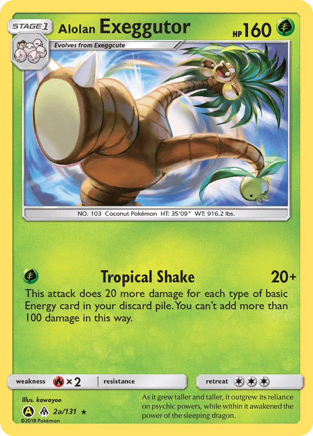 Carta Alolan Exeggutor 2a/131 do set Forbidden Light — Pokémon TCG | Bynx