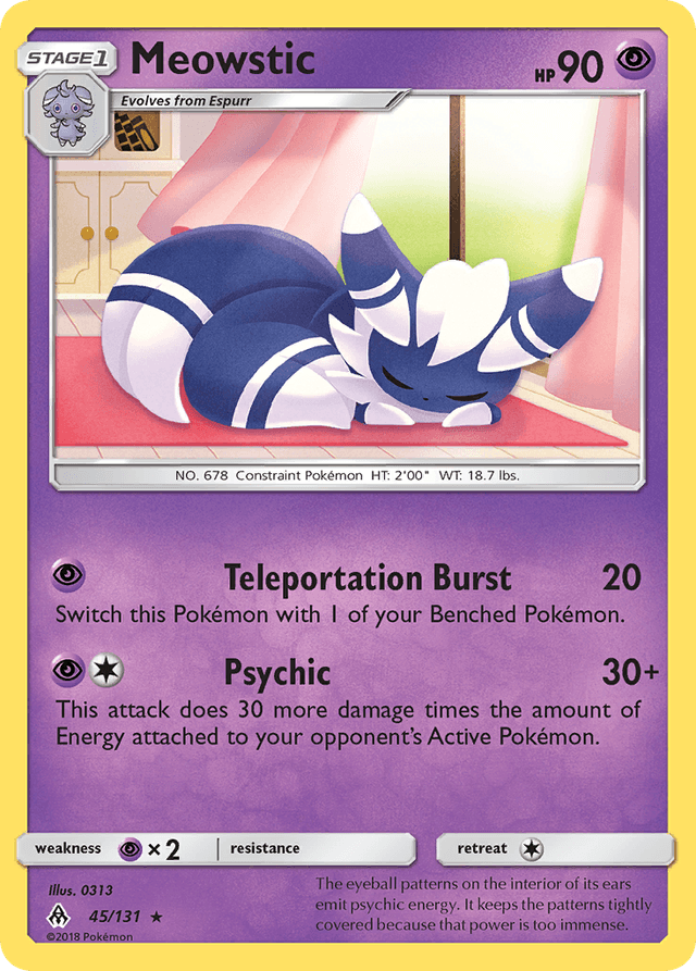 Carta Meowstic 45/131 do set Forbidden Light — Pokémon TCG | Bynx