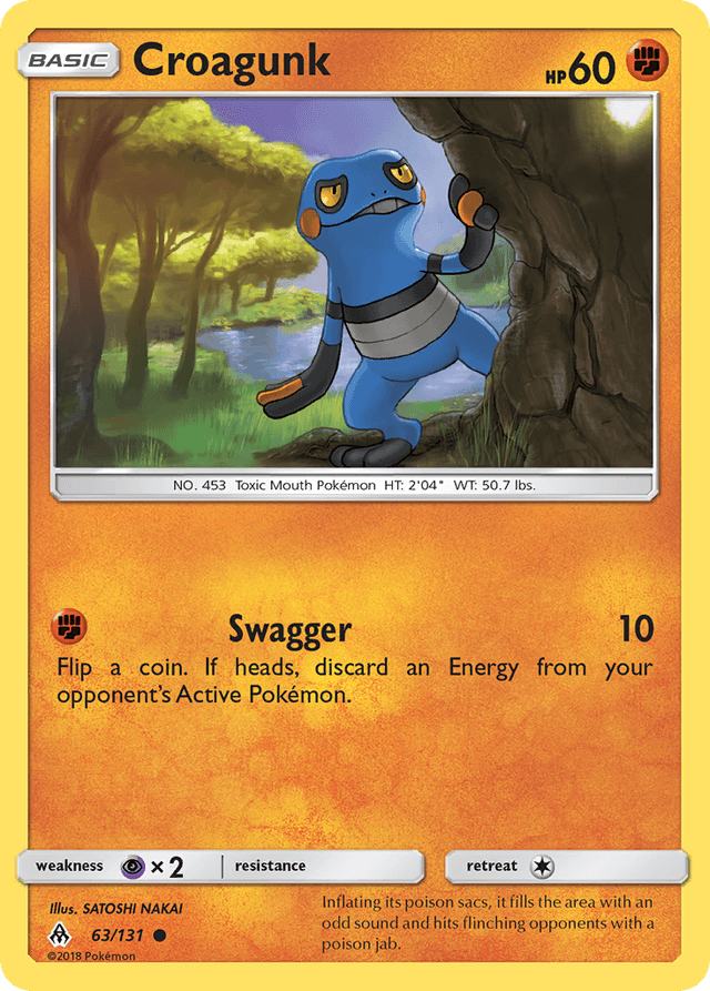 Carta Croagunk 63/131 do set Forbidden Light — Pokémon TCG | Bynx