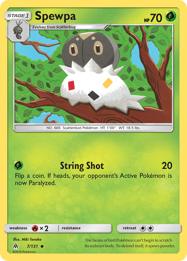 Carta Spewpa 7/131 do set Forbidden Light — Pokémon TCG | Bynx