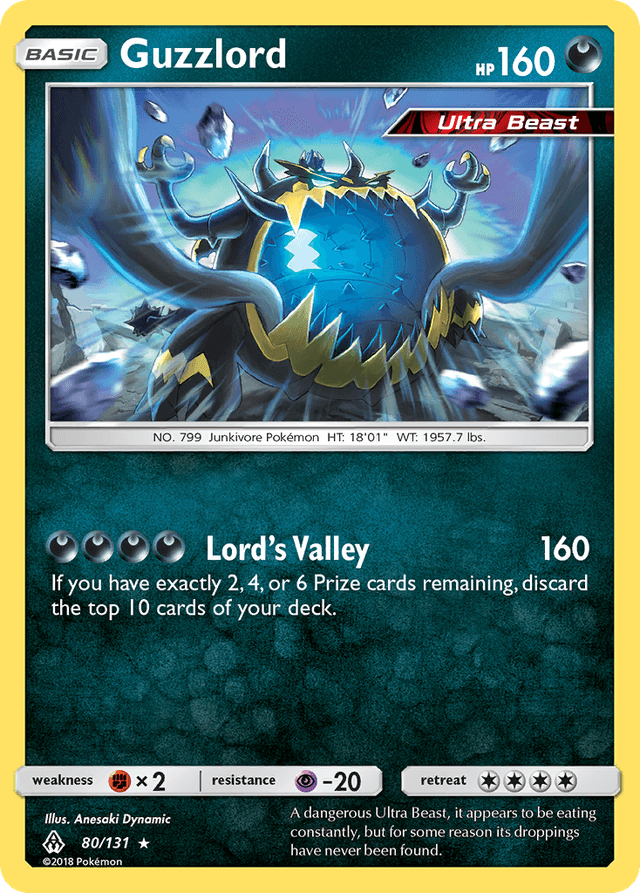 Carta Guzzlord 80/131 do set Forbidden Light — Pokémon TCG | Bynx