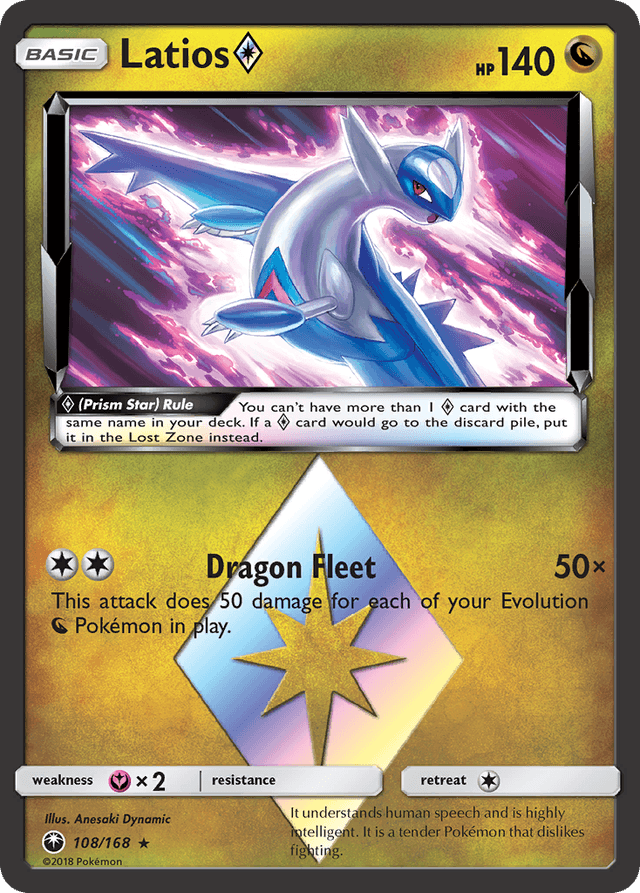 Carta Latios ◇ 108/168 do set Celestial Storm — Pokémon TCG | Bynx