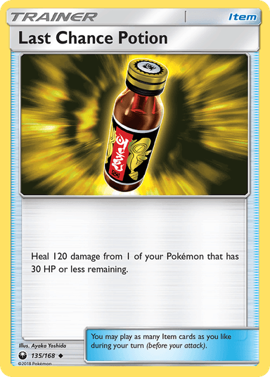 Carta Last Chance Potion 135/168 do set Celestial Storm — Pokémon TCG | Bynx