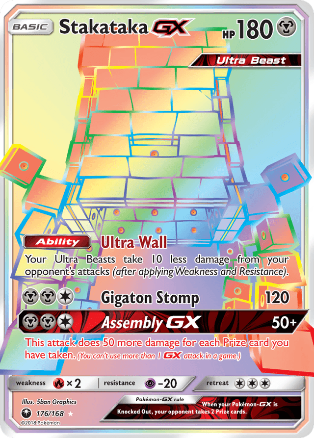Carta Stakataka-GX 176/168 do set Celestial Storm — Pokémon TCG | Bynx