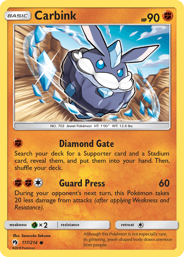 Carta Carbink 117/214 do set Lost Thunder — Pokémon TCG | Bynx