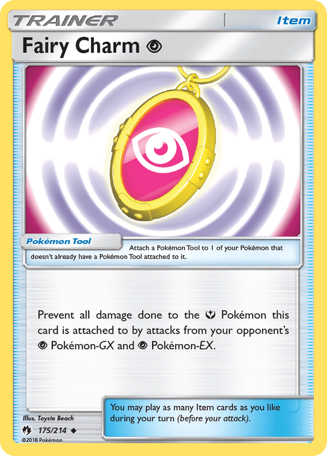 Carta Fairy Charm Psychic 175/214 do set Lost Thunder — Pokémon TCG | Bynx