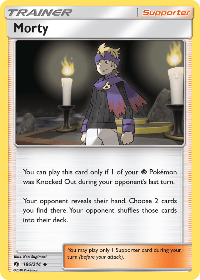 Carta Morty 186/214 do set Lost Thunder — Pokémon TCG | Bynx