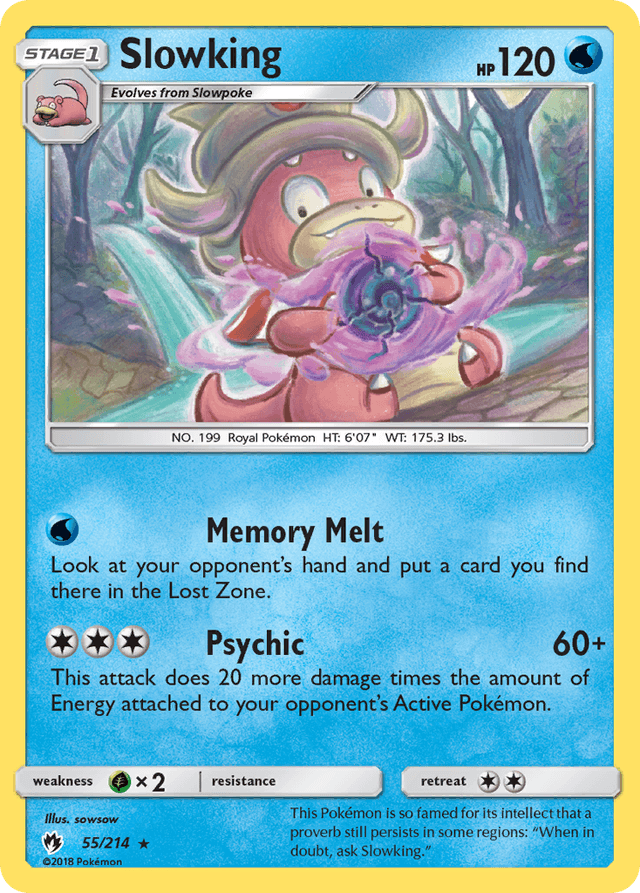 Carta Slowking 55/214 do set Lost Thunder — Pokémon TCG | Bynx