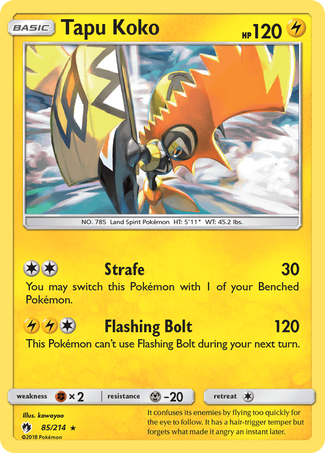 Carta Tapu Koko 85/214 do set Lost Thunder — Pokémon TCG | Bynx