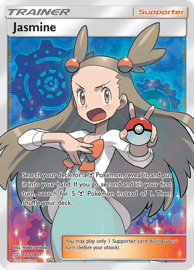 Carta Jasmine 177/181 do set Team Up — Pokémon TCG | Bynx