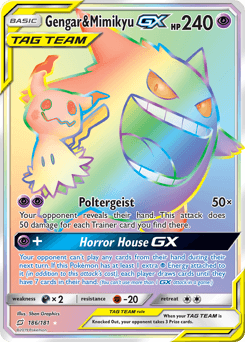 Gengar & Mimikyu-GX 186 — Team Up