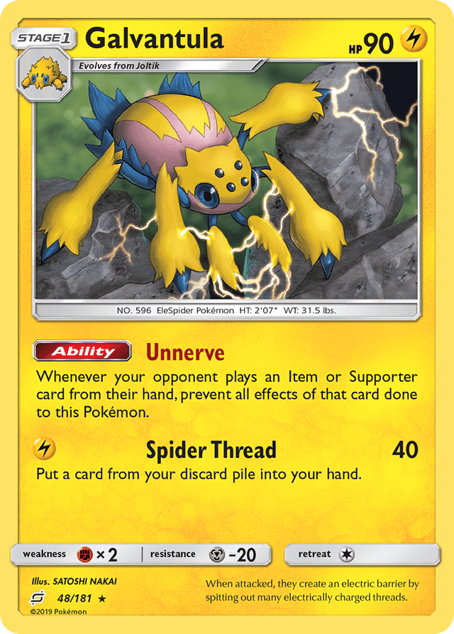 Carta Galvantula 48/181 do set Team Up — Pokémon TCG | Bynx