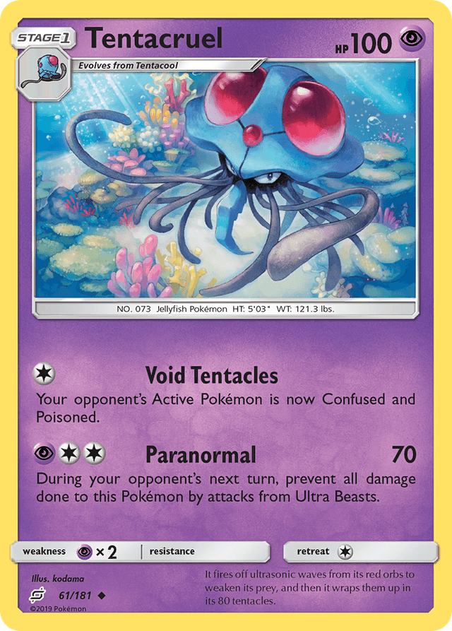 Carta Tentacruel 61/181 do set Team Up — Pokémon TCG | Bynx