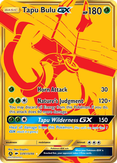 Carta Tapu Bulu-GX SV91/94 do set Hidden Fates Shiny Vault — Pokémon TCG | Bynx