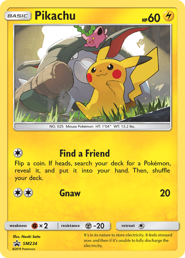 Carta Pikachu SM234/248 do set SM Black Star Promos — Pokémon TCG | Bynx