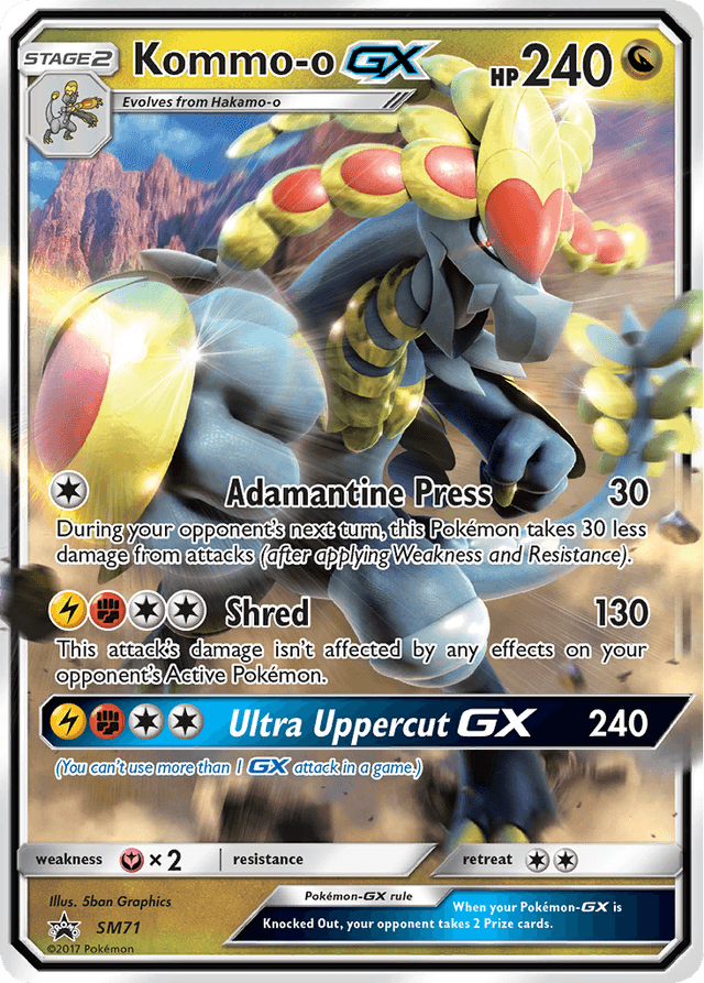Carta Kommo-o-GX SM71/248 do set SM Black Star Promos — Pokémon TCG | Bynx