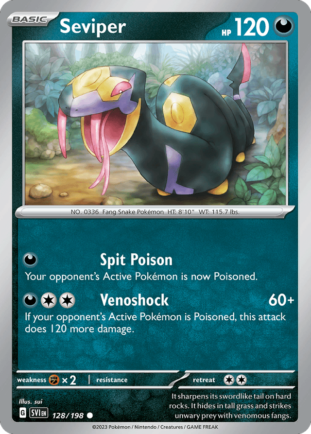 Carta Seviper 128/198 do set Scarlet & Violet — Pokémon TCG | Bynx